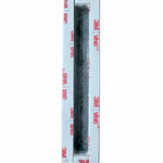 Back View of Sculpted Light Within Gray Jerusalem Stone Mezuzah with 3M mezuzah adhesive strips 