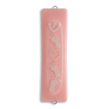 Pink Baby Feet Mezuzah