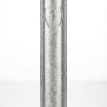 Modern Silver Shimmer Acrylic Mezuzah Case with carved shin