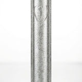 Modern Silver Shimmer Acrylic Mezuzah Case with carved shin