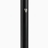 Modern Waterproof Black Aluminum Outdoor Mezuzah Case with Silver Shin and a metallic finish