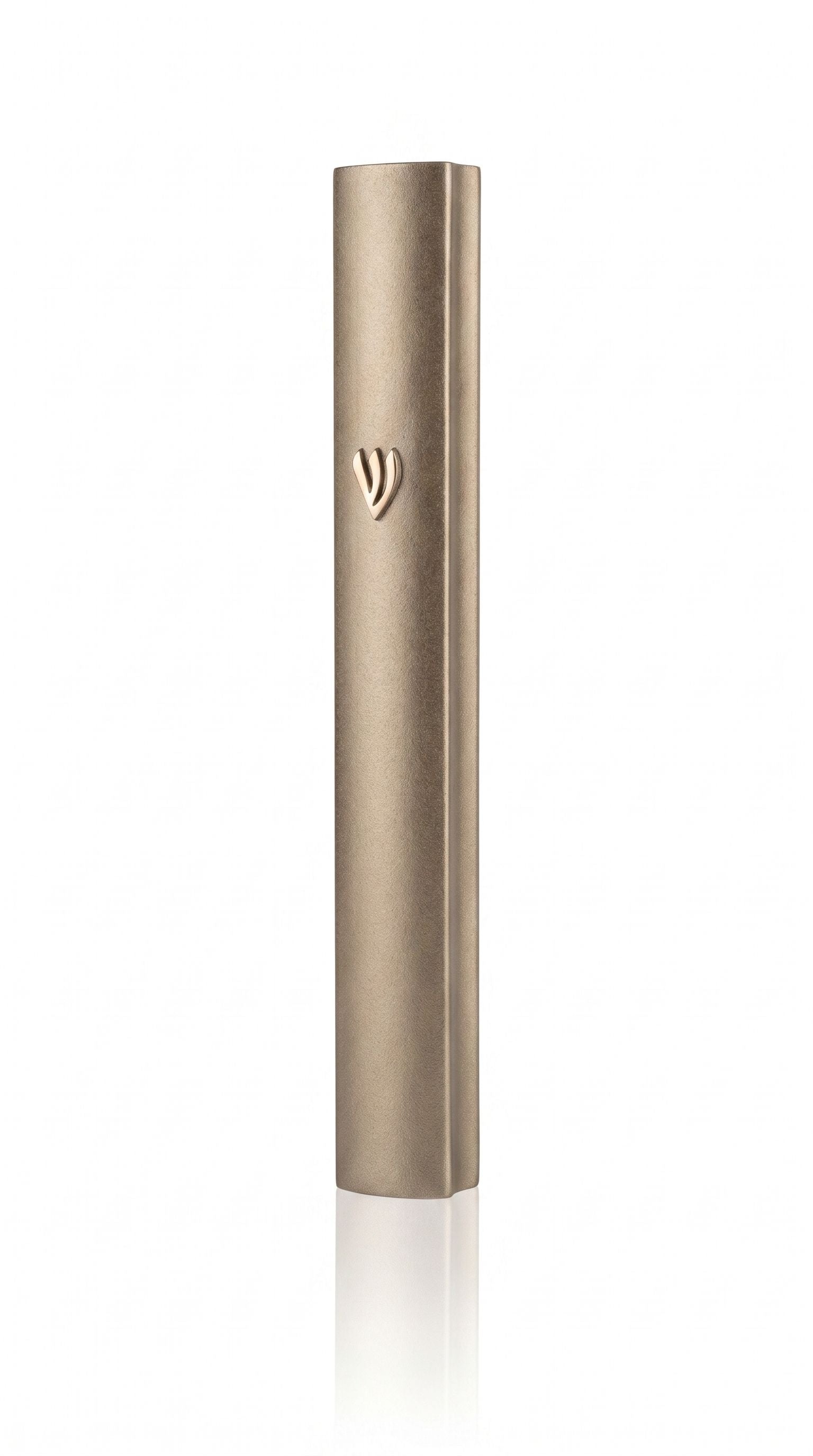 Modern Waterproof Champagne Green Aluminum Outdoor Mezuzah Cover with champagne Shin
