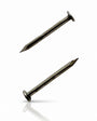 Silver mezuzah nails for mounting mezuzah cases to doorposts with a clean matching hardware finish