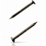 Silver mezuzah nails for mounting mezuzah cases to doorposts with a clean matching hardware finish