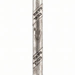 A classic rounded pewter mezuzah case with hammered texture, Hebrew detail, and a substantial silver finish