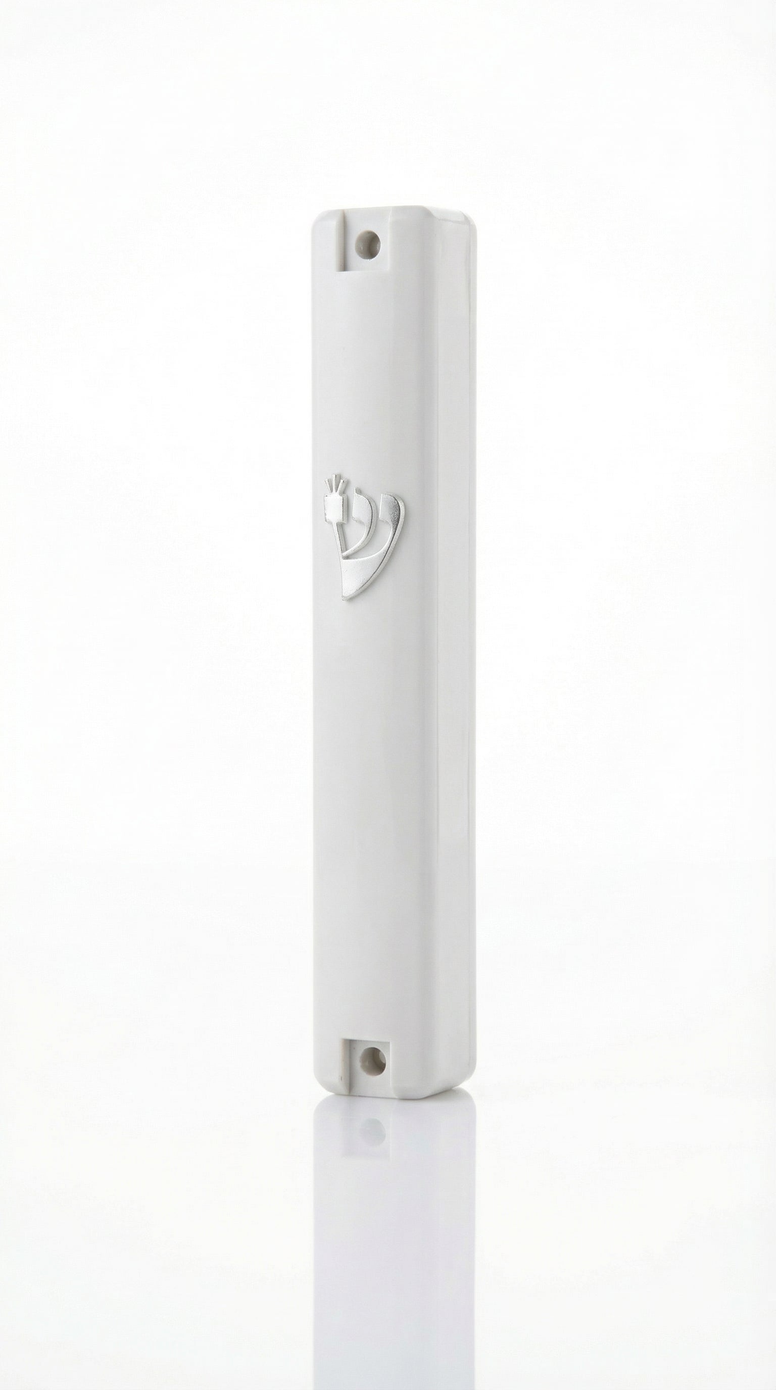 Simple and Timeless White Mezuzah Case | Made in Israel