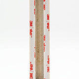 Back of Ana B’Koach Jerusalem stone mezuzah showing recessed scroll chamber and included mounting tape