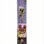 Upscale high-resolution image of the Arizona Mezuzah, crafted in the USA from pewter and hand-painted with enamel, displayed against a pure white background with a subtle reflective surface.