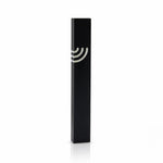image of a black and silver aluminum waterproof mezuzah case