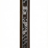 Acrylic Bless Mezuzah with Hebrew blessings, natural color, detailed engraved Hebrew letters, and decorative motifs, suitable for home doors.