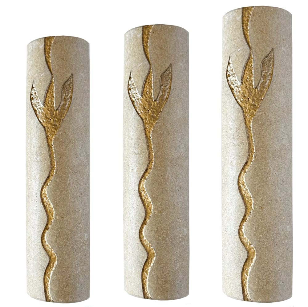 Blessing Spring Mezuzah - Jerusalem Stone