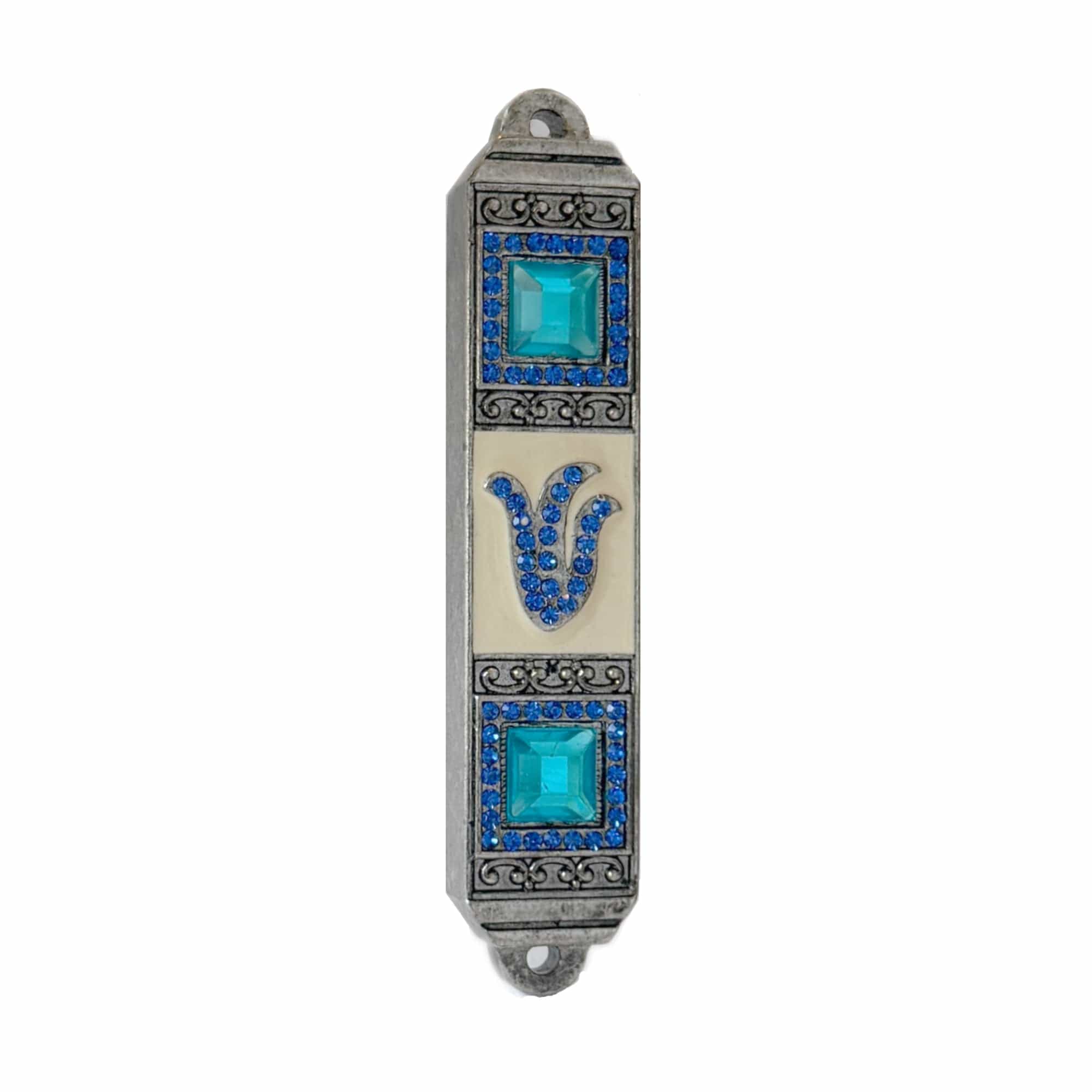Blue Stone Mezuzah