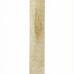 Large Jerusalem stone mezuzah with timeless design, handcrafted in Israel, in natural stone colors with surface variations and detailed engravings.