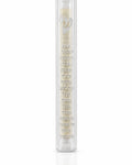 Scripted Shema clear acrylic mezuzah, 5.5 inches, with the Shema in fine silver script.
