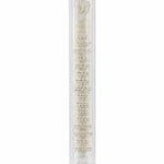 Scripted Shema clear acrylic mezuzah, 5.5 inches, with the Shema in fine silver script.