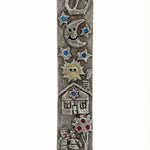 Upscale professional image of the Dream Mezuzah made of pewter, with precise details and a bright white background, showcasing its intricate design.