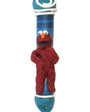 Elmo plush toy Mezuzah for children's room decoration, made in Israel, 4 inches tall with Hebrew inscription, on a white background.