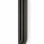 Precise mezuzah centered on pure white background, showcasing its full shape, depth, and hardware details.