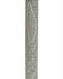 Hand-carved Jerusalem stone mezuzah with brick texture and carved Shin, evoking the Old City walls, suitable for indoor doorways.