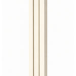 Giant Modern Cream Pyramid Mezuzah shown from the front as a warm ivory cream aluminum mezuzah cover, with three graduated vertical bars forming a contemporary stepped design and a gently rounded lower edge for modern Jewish doorway decor