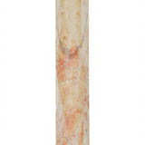 Large Jerusalem stone and glass Mezuzah with Hebrew Shin letter for entrance decor in synagogue or home