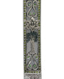 Golani Brigade-themed Mezuzah with olive tree design in pewter, detailed with Swarovski stones, on a white background with subtle reflection.