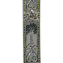 Golani Brigade-themed Mezuzah with olive tree design in pewter, detailed with Swarovski stones, on a white background with subtle reflection.