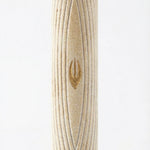 Jewish mezuzah crafted from natural Jerusalem stone with golden accents, detailed carvings, and textured surface, mounted on a neutral white background.