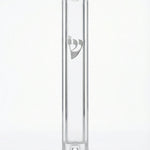 Detailed high-resolution mezuzah on a pure white background with a soft reflection, showcasing intricate engravings and motifs.