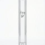 Detailed high-resolution mezuzah on a pure white background with a soft reflection, showcasing intricate engravings and motifs.