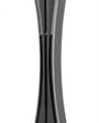 Upscale high-resolution image of a detailed pewter mezuzah with enamel accents, designed for home doorways, with a subtle reflection on a white studio background.