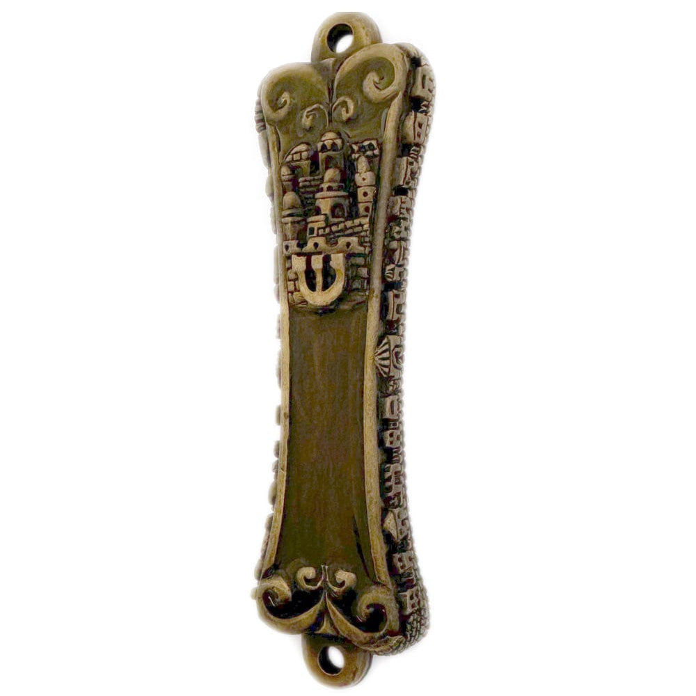 Jerusalem Mezuzah-brass