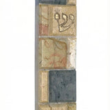 High-resolution image of a handcrafted Jerusalem stone Mezuzah, showcasing natural colors and surface details, with a polished studio white background and subtle reflection.
