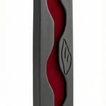 High-resolution image of an upscale Jordan River Mezuzah with intricate engravings and Hebrew lettering, displayed on a pure white studio background.