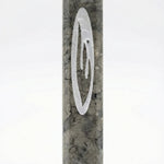 Judah Stone Mezuzah made from Jerusalem stone, handcrafted in Israel, with detailed engravings and textured surface characteristics.
