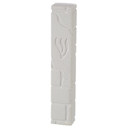 Kotel Cement Mezuzah-White