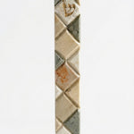 Large Jerusalem stone mezuzah for front entrance, detailed engravings, Hebrew script, decorative motifs, natural stone variations.