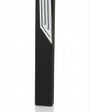 Elegant black aluminum mezuzah with screw cap for outdoor use, suitable for home doors, includes strong mounting tape, made in Israel.