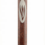 Masada Marble mezuzah case handcrafted in Israel from natural stone with Hebrew engraving, decorative motifs, and 4-inch scroll fit