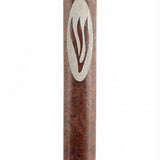 Masada Marble mezuzah case handcrafted in Israel from natural stone with Hebrew engraving, decorative motifs, and 4-inch scroll fit