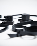 Mehudar gassot Chabad tefillin set, matte black batim with the raised shin on the shel rosh beside the shel yad, avodas yad retzuos, ktav Alter Rebbe, kosher