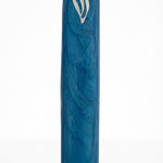 Elegant Ocean Mezuzah made in Israel from aluminum with detailed enamel painting, designed for door decoration and blessing.