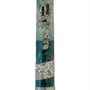 High-resolution image of a beautifully crafted ocean-themed mezuzah with detailed engravings and decorative motifs on a white studio background with soft reflection.