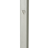 Outdoor aluminum mezuzah with screw cap for outdoor use, sleek design, and strong mounting tape for easy installation.