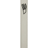 Outdoor white rectangular Mezuzah with Hebrew inscriptions, designed for doorposts, featuring precise engravings, mounted with double-sided tape, suitable for exterior use.