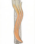 Elegant pastel wave Mezuzah with Hebrew Shin, 4.5 inches tall, detailed engraving, designed for home blessing and décor.