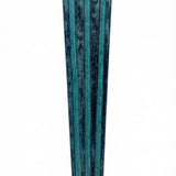 Patina II Mezuzah made of pewter with hand-painted enamel, measuring 4 inches tall, designed for home doorways, with strong mounting tape.