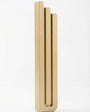Upscale gold aluminum Pyramid Mezuzah cover in modern sleek design