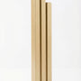 Upscale gold aluminum Pyramid Mezuzah cover in modern sleek design