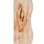 High-resolution image of authentic Jerusalem stone mezuzah with intricate engravings, sharp details, and a polished white studio background.